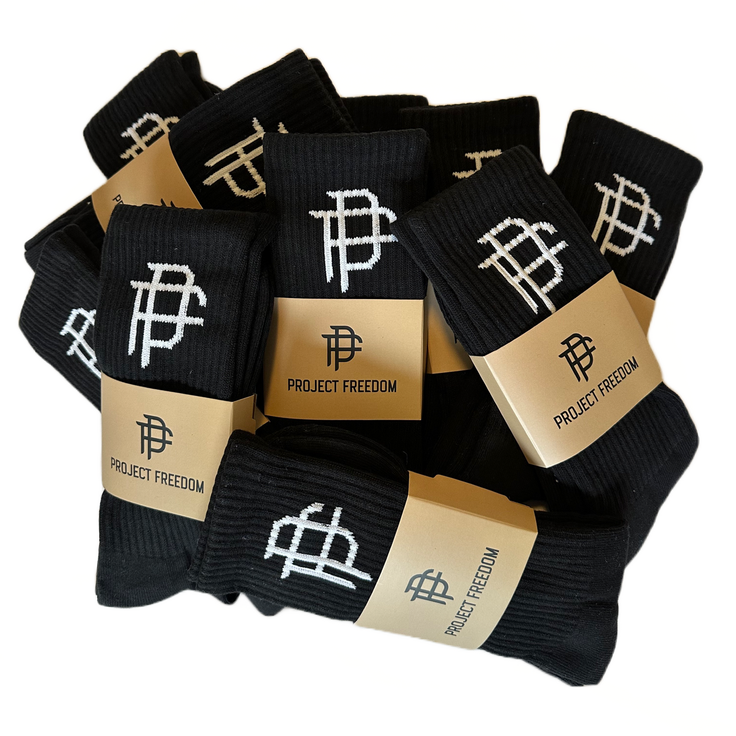PF Athletic Sock - Black - Project Freedom Clothing