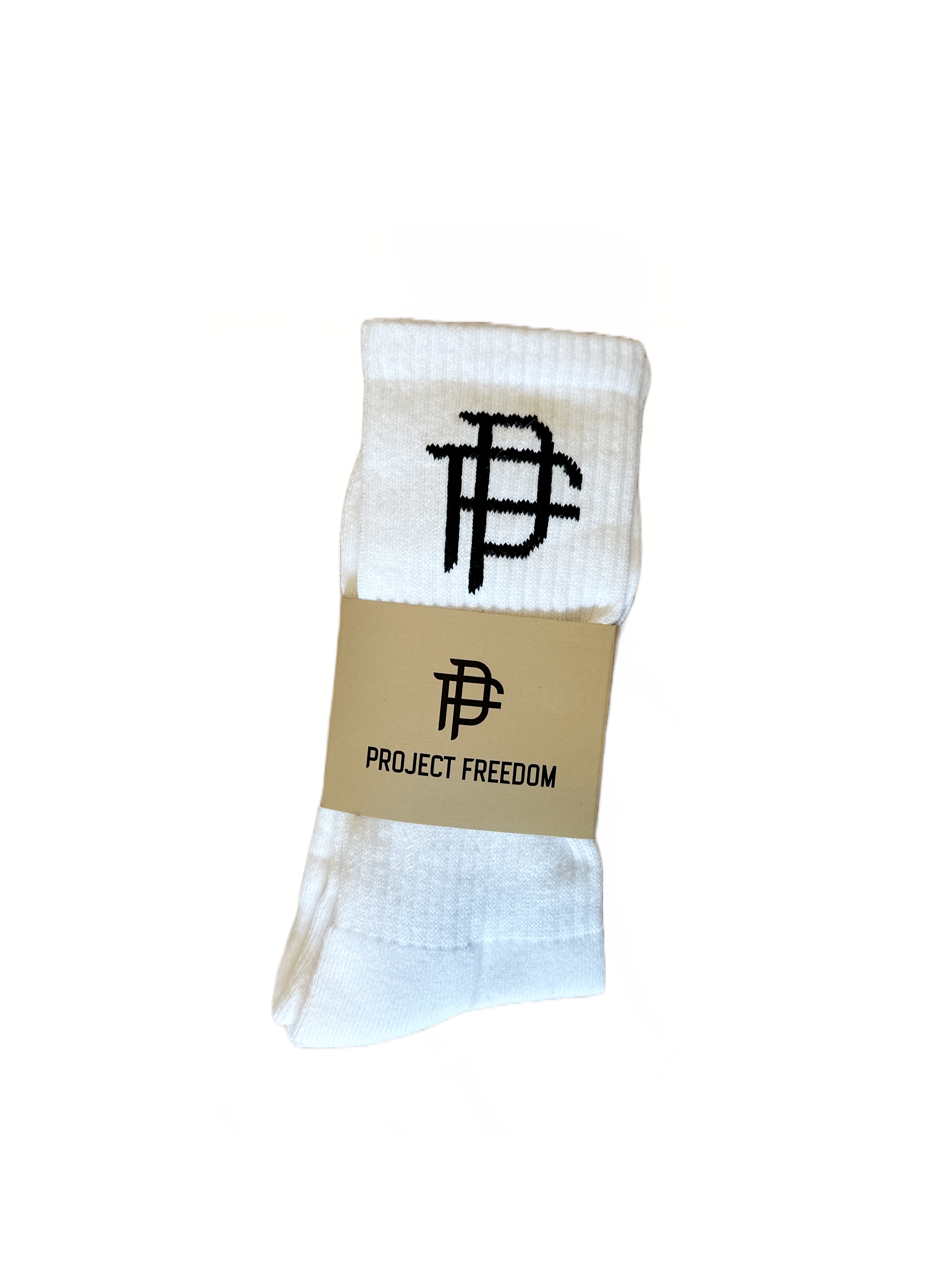 PF Athlete Sock - White – Project Freedom Clothing